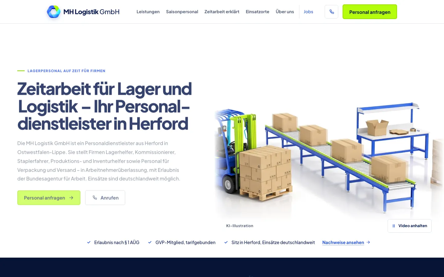 Startseite MH Logistik GmbH